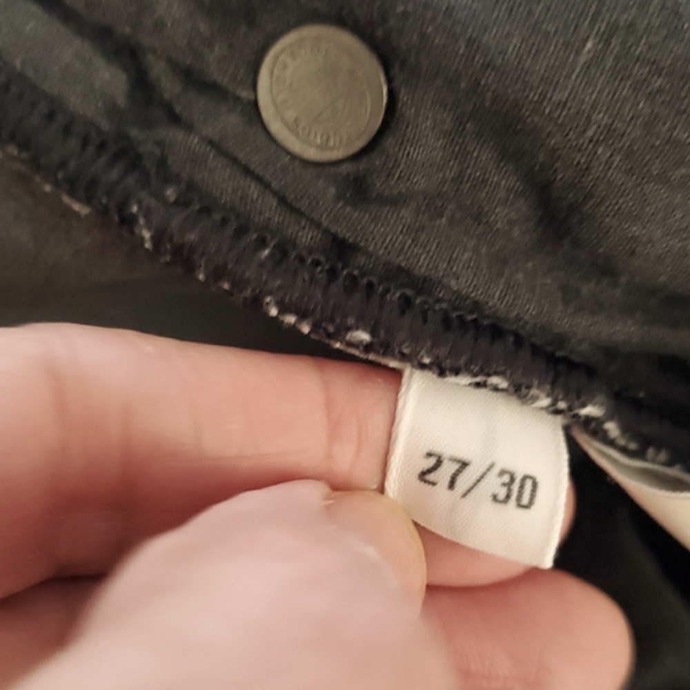 Acne Studios Washed Black Mid Waist Skinny Jeans - Picture 6 of 6
